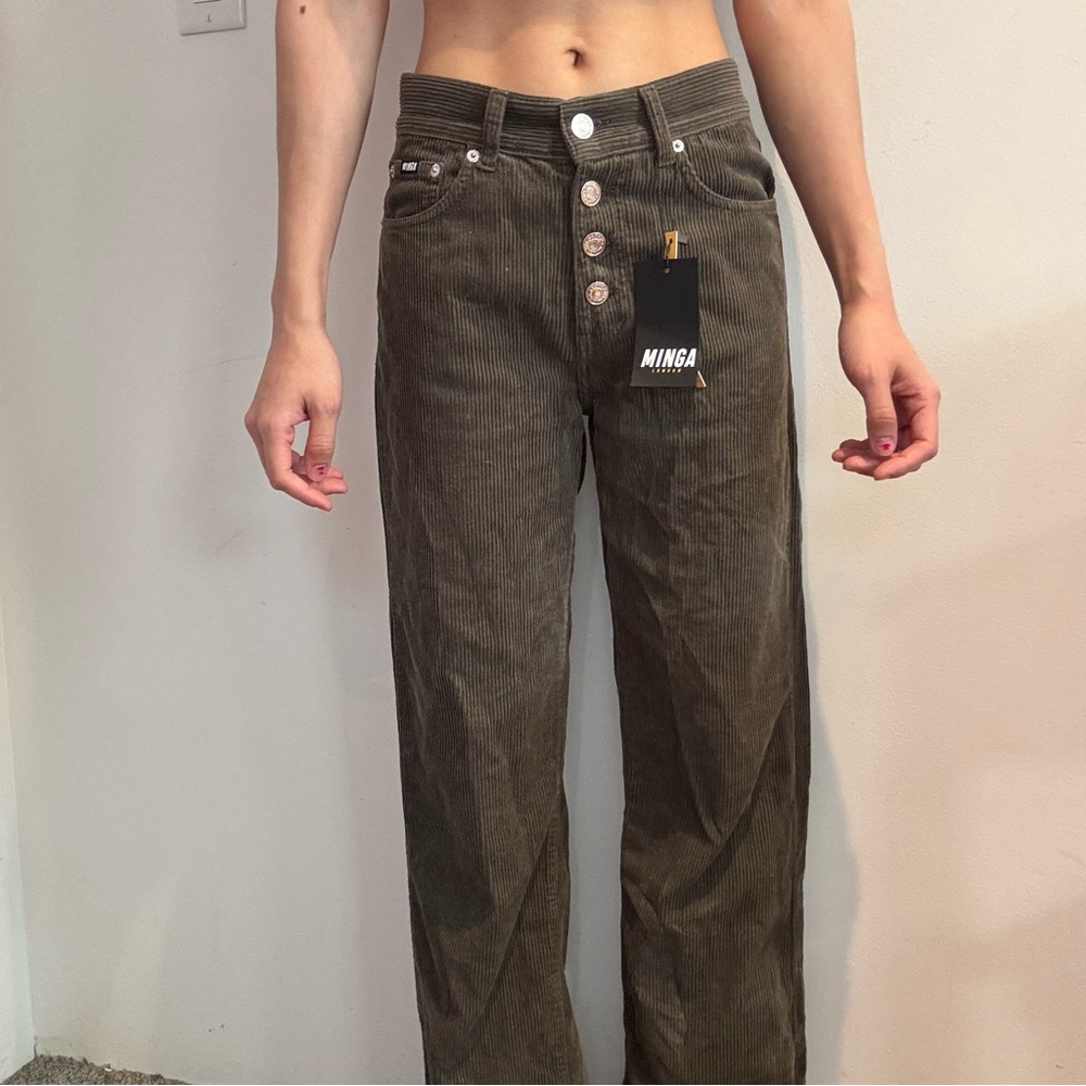 Minga London Olive Corduroy Pants